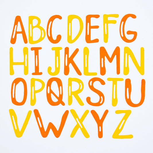 Uppercase Highlight Alphabet Metal Cutting Dies – 3.2cm Lettering Set