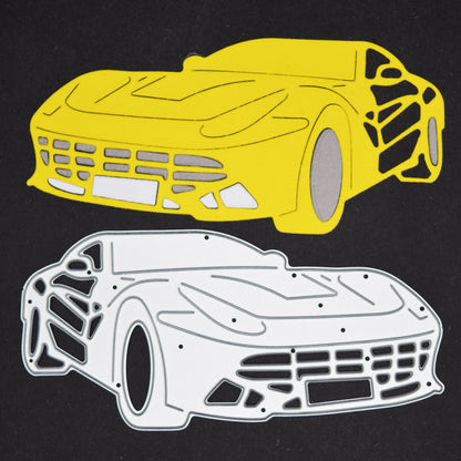 Sports Car Metal Cutting Die – Supercar Silhouette Craft Die