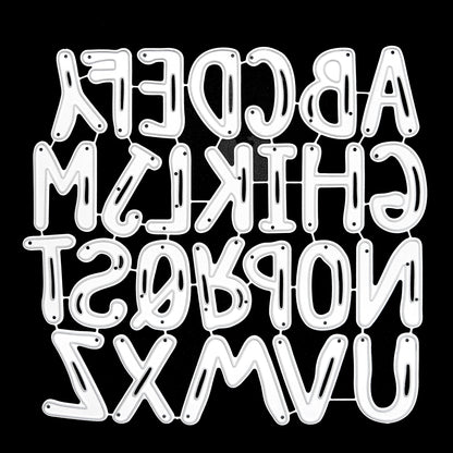 Uppercase Highlight Alphabet Metal Cutting Dies – 3.2cm Lettering Set