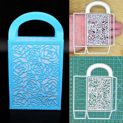 3D Floral Decorative Bag Metal Cutting Die – Lace Gift Favour Bag Template
