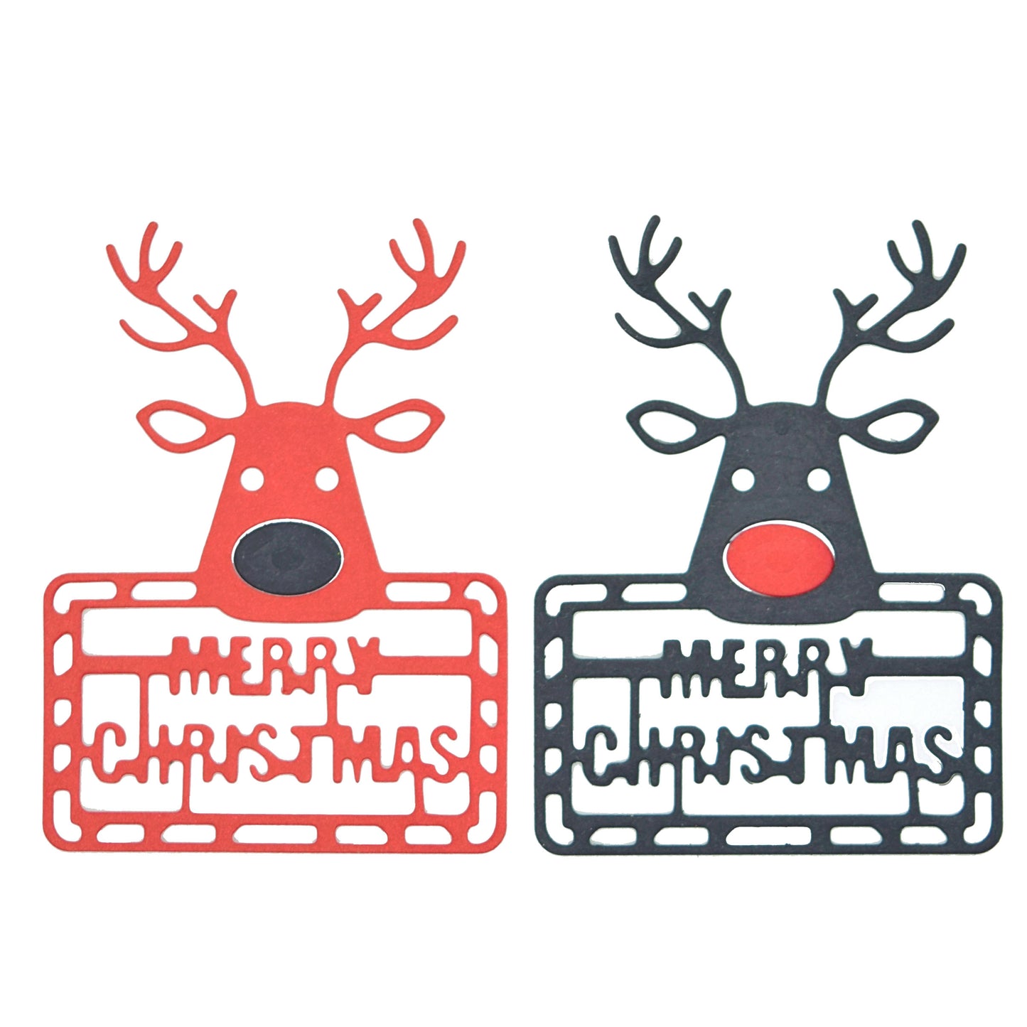 Reindeer “Merry Christmas” Metal Cutting Die – Festive Cardmaking