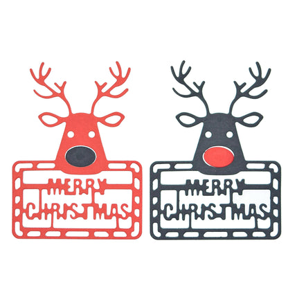 Reindeer “Merry Christmas” Metal Cutting Die – Festive Cardmaking