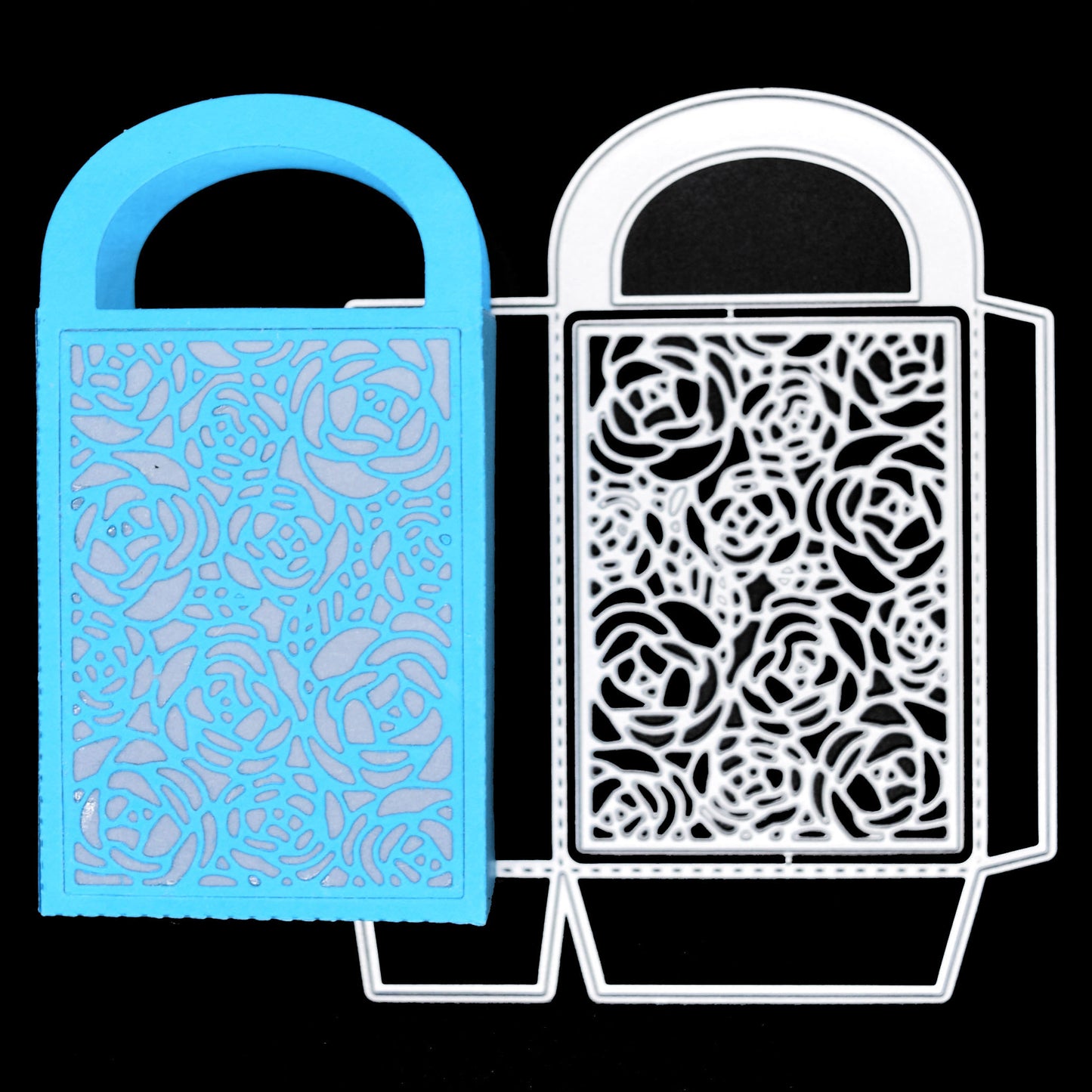 3D Floral Decorative Bag Metal Cutting Die – Lace Gift Favour Bag Template