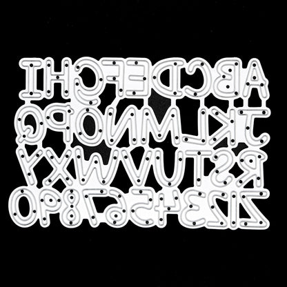Uppercase Alphabet & Numbers Metal Cutting Die Plate – A–Z & 0–9 1.5cm