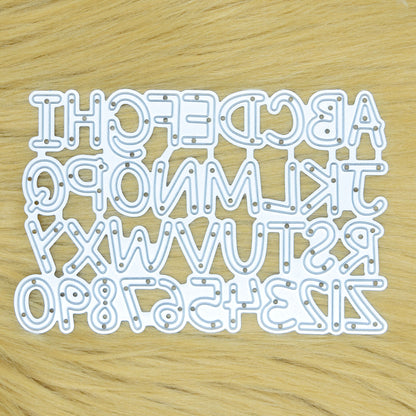 Uppercase Alphabet & Numbers Metal Cutting Die Plate – A–Z & 0–9 1.5cm