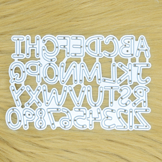 Uppercase Alphabet & Numbers Metal Cutting Die Plate – A–Z & 0–9 1.5cm