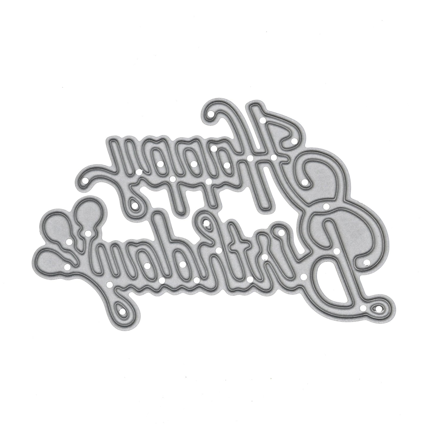 Happy Birthday Balloon Sentiment Metal Cutting Die – Card Making Craft Die