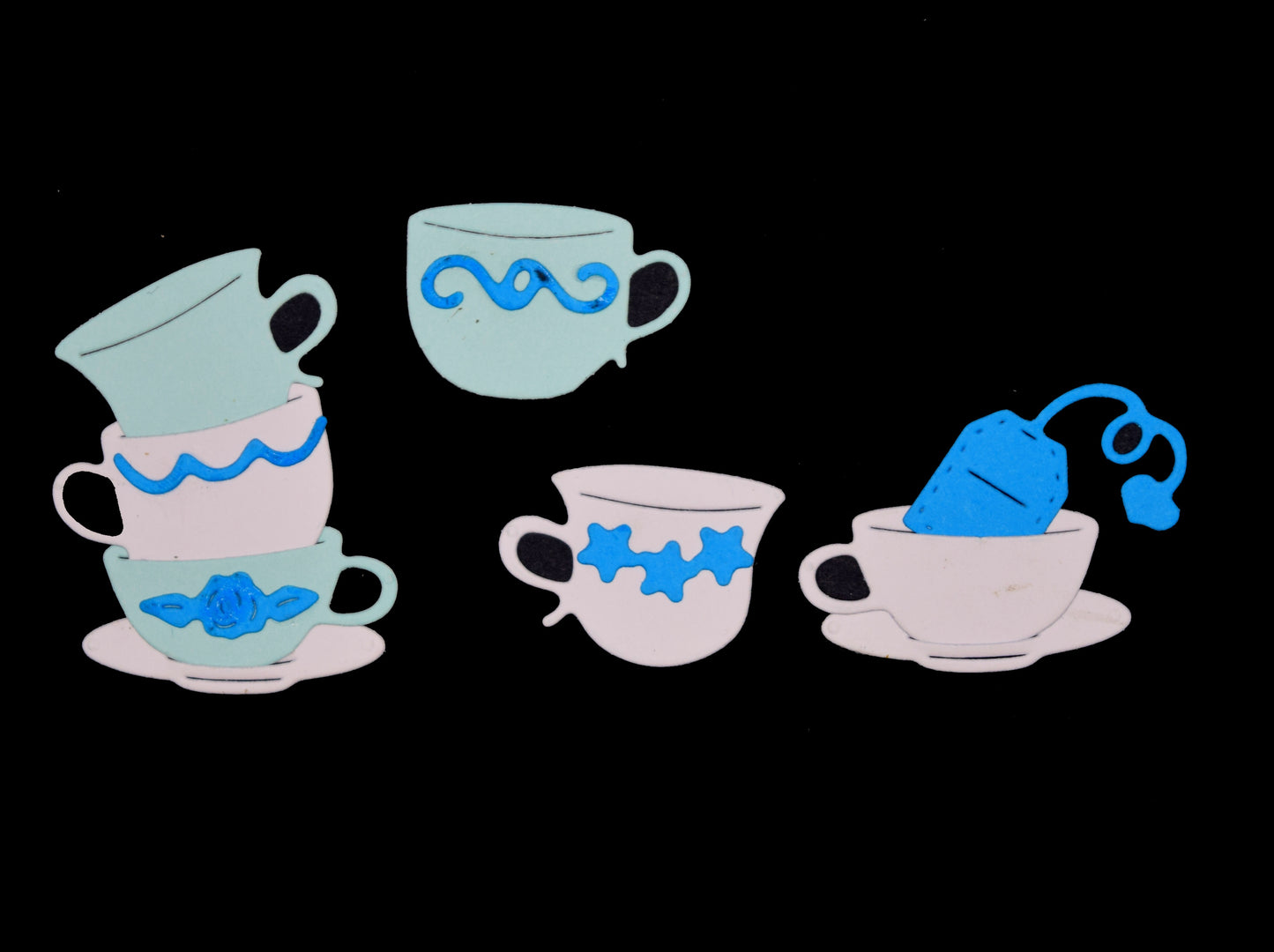 Tea Cups & Accessories Metal Cutting Dies – 10 Piece Tea Party Card Making Set