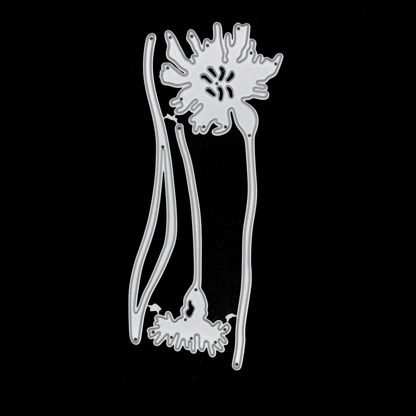 3 Piece Dandelion Metal Cutting Dies Set – Floral Flower Craft Dies