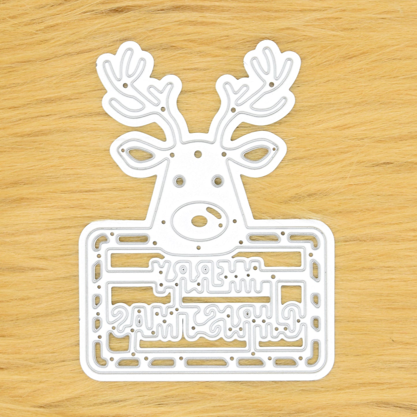 Reindeer “Merry Christmas” Metal Cutting Die – Festive Cardmaking