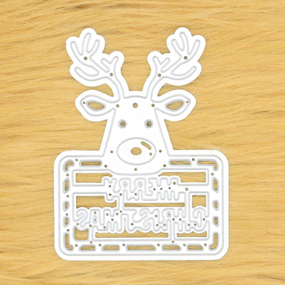 Reindeer “Merry Christmas” Metal Cutting Die – Festive Cardmaking