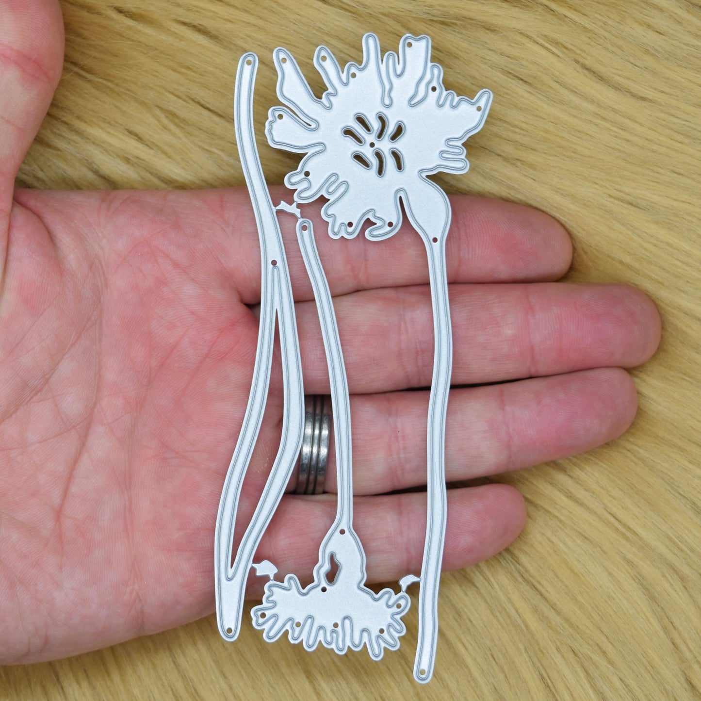 3 Piece Dandelion Metal Cutting Dies Set – Floral Flower Craft Dies