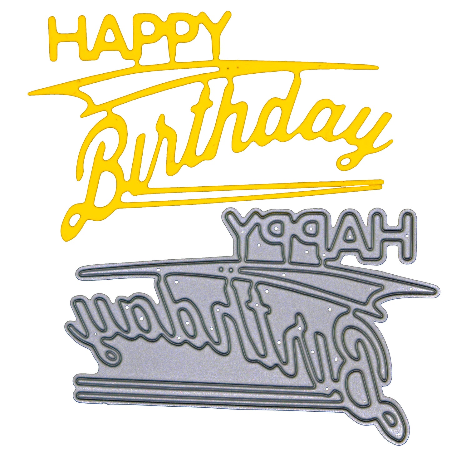 1950s Style “Happy Birthday” Metal Cutting Die – Retro Cardmaking