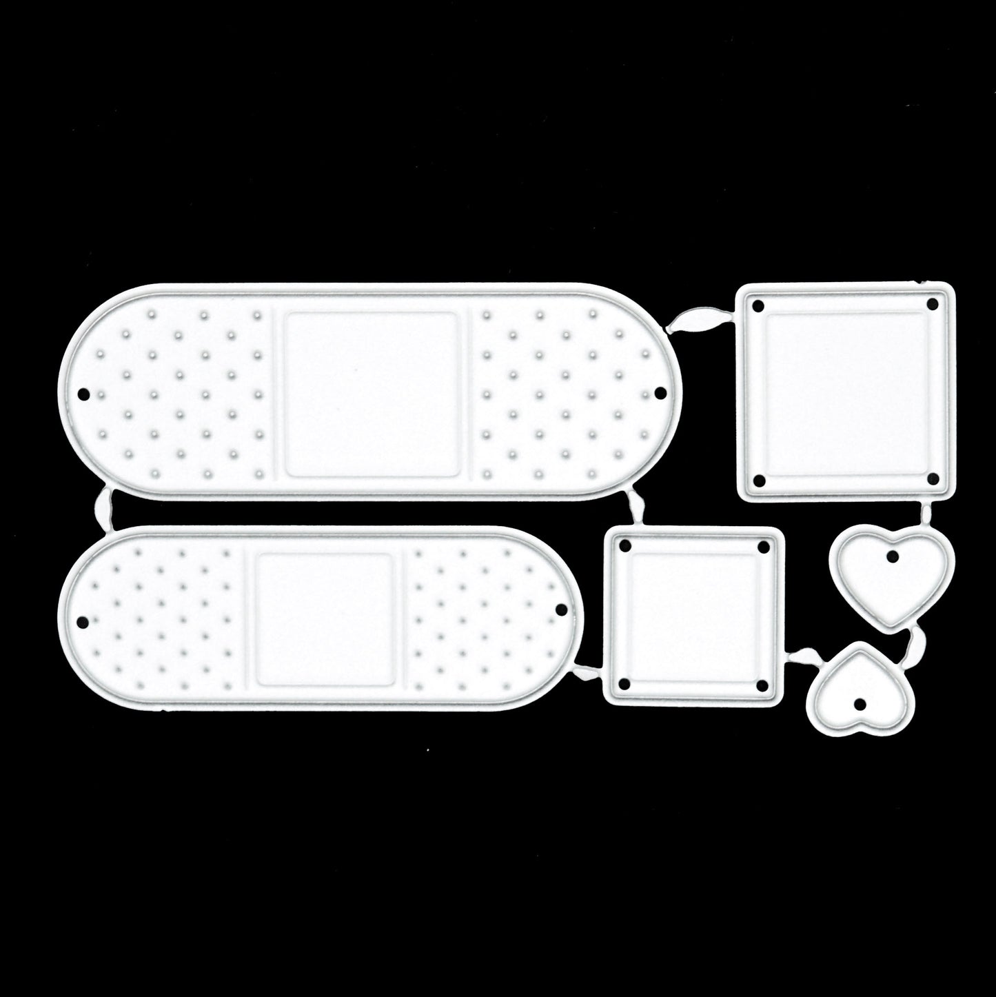 Plaster Bandage Metal Cutting Dies – Get Well Soon Card Embellishments