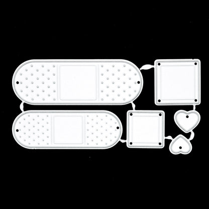 Plaster Bandage Metal Cutting Dies – Get Well Soon Card Embellishments