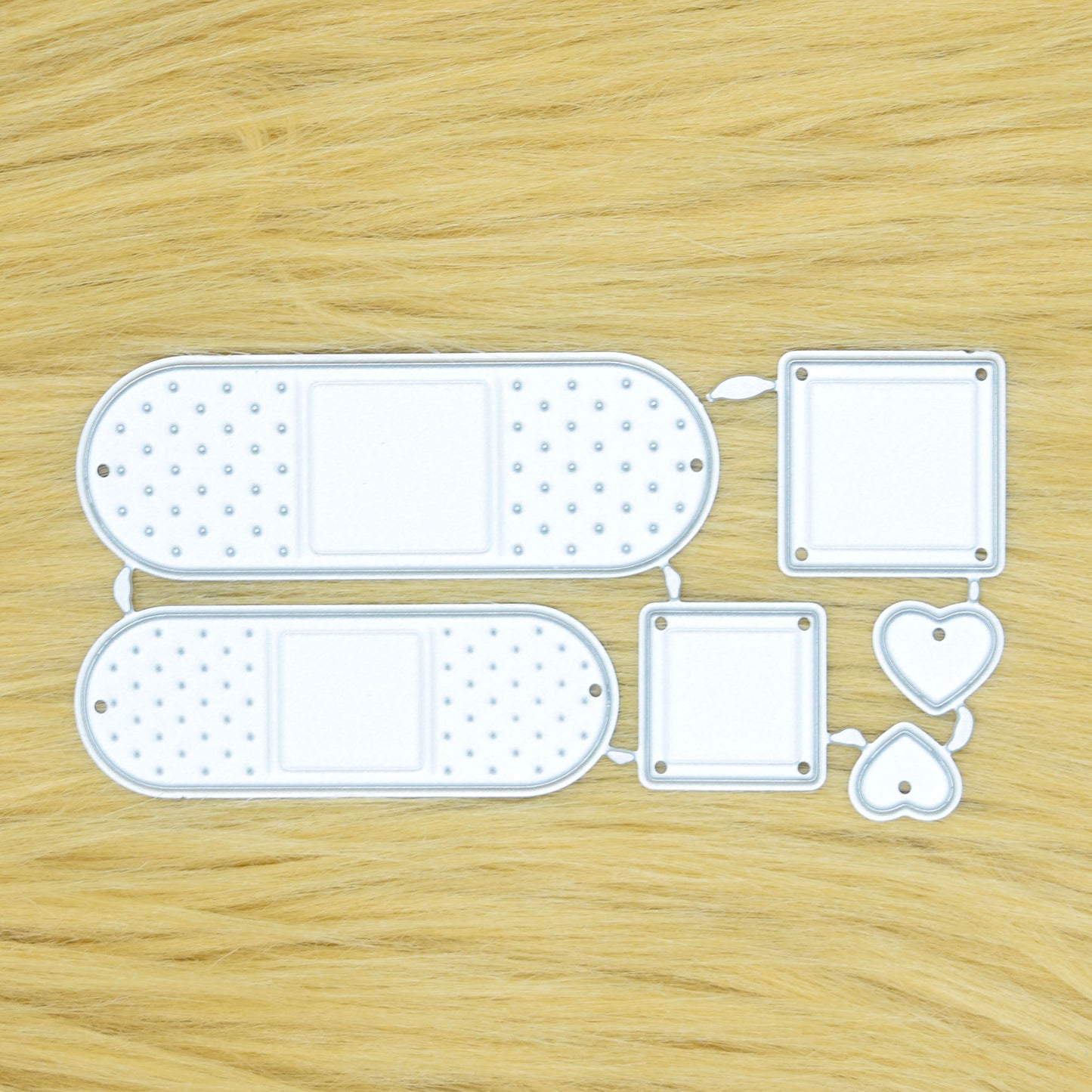 Plaster Bandage Metal Cutting Dies – Get Well Soon Card Embellishments