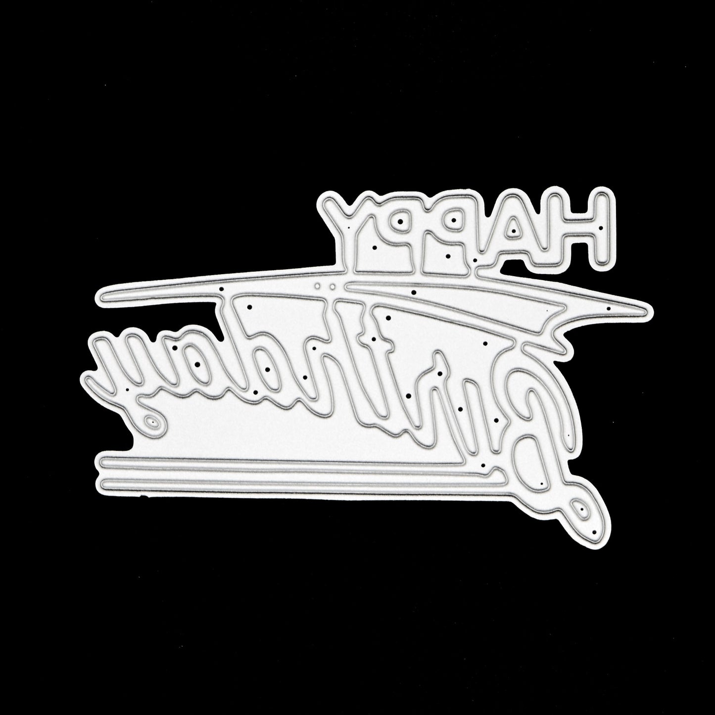 1950s Style “Happy Birthday” Metal Cutting Die – Retro Cardmaking