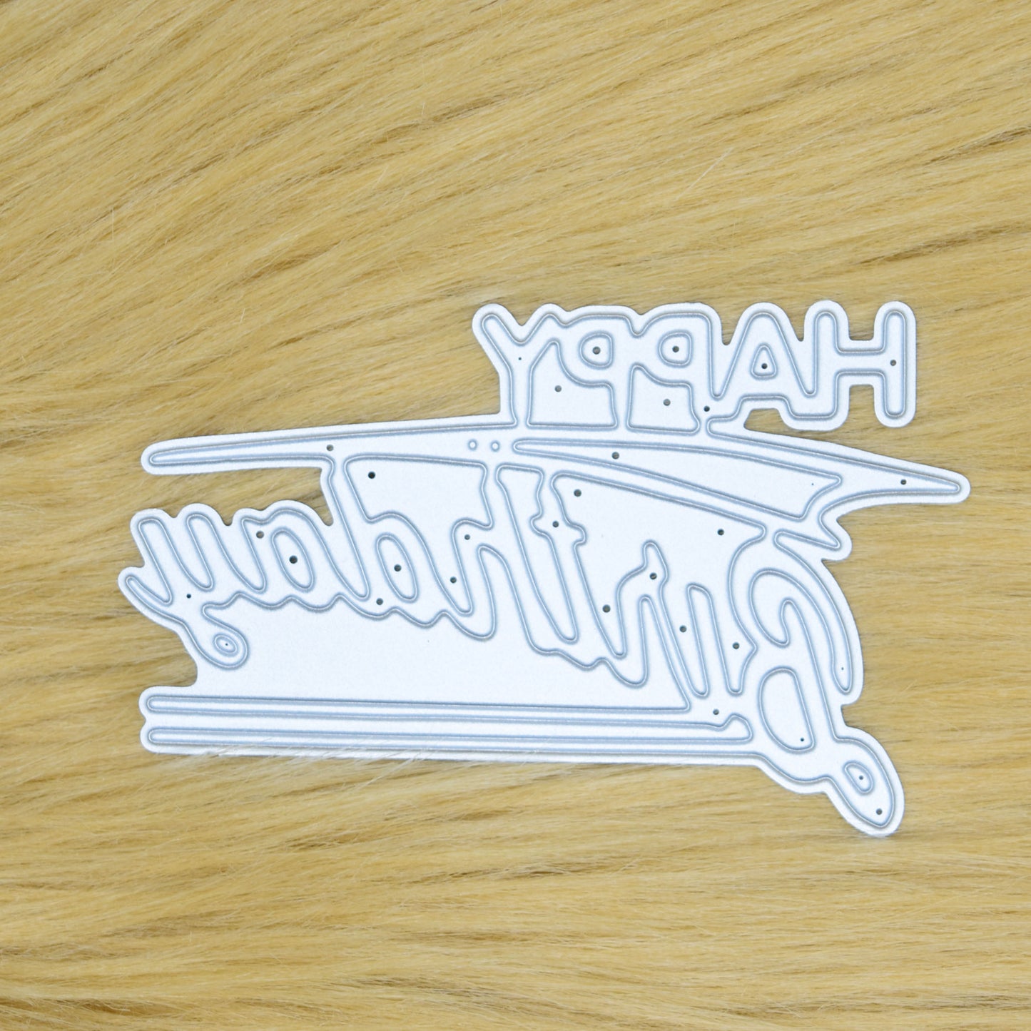 1950s Style “Happy Birthday” Metal Cutting Die – Retro Cardmaking