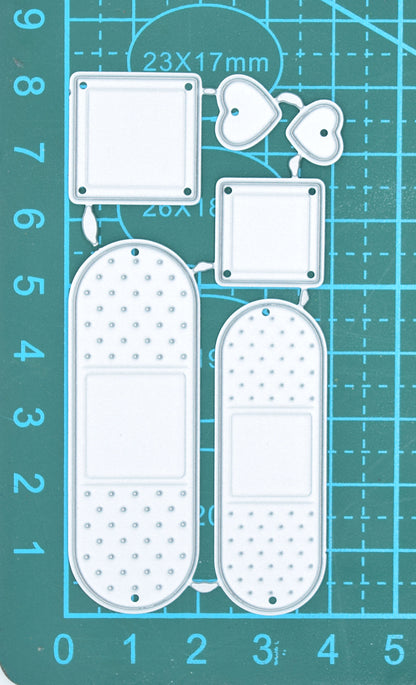 Plaster Bandage Metal Cutting Dies – Get Well Soon Card Embellishments