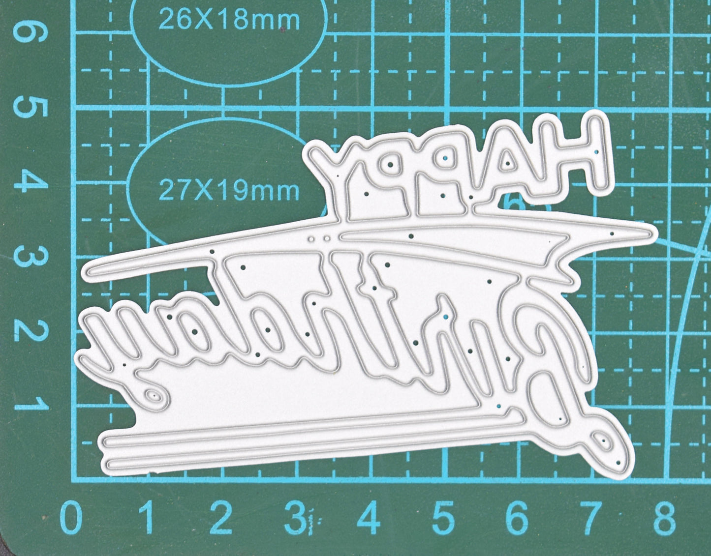 1950s Style “Happy Birthday” Metal Cutting Die – Retro Cardmaking