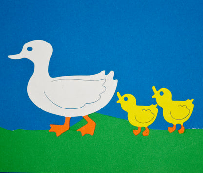Duck & Chicks Metal Cutting Dies – Easter Farmyard Set