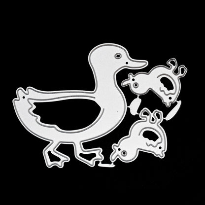 Duck & Chicks Metal Cutting Dies – Easter Farmyard Set