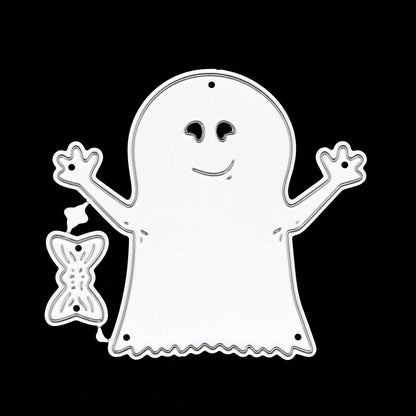 Friendly Halloween Ghost & Bow Metal Cutting Dies – Set of 2