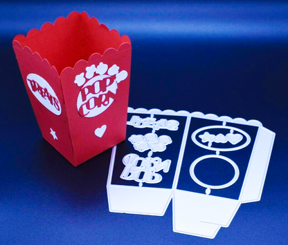 3D Popcorn Treat Box Metal Cutting Die – Party Favour Box