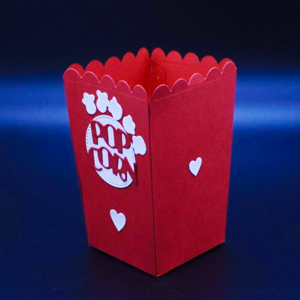 3D Popcorn Treat Box Metal Cutting Die – Party Favour Box
