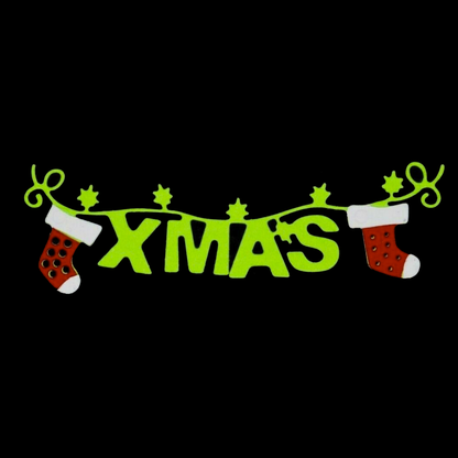 XMAS Christmas Stockings Banner Metal Cutting Die – Festive Sentiment