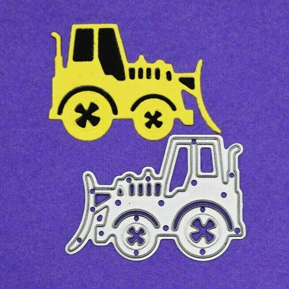 Bulldozer Digger Metal Cutting Die – Construction Vehicle Craft Die