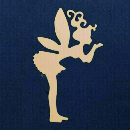 Fairy Silhouette Metal Cutting Die – Enchanted Winged Girl Design