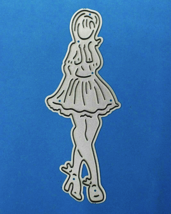 Irish Dance Silhouette Metal Cutting Die – Folk Dancer Card Making Craft Die
