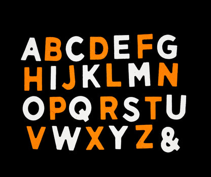 Alphabet die cut letters for handmade cards and papercraft projects