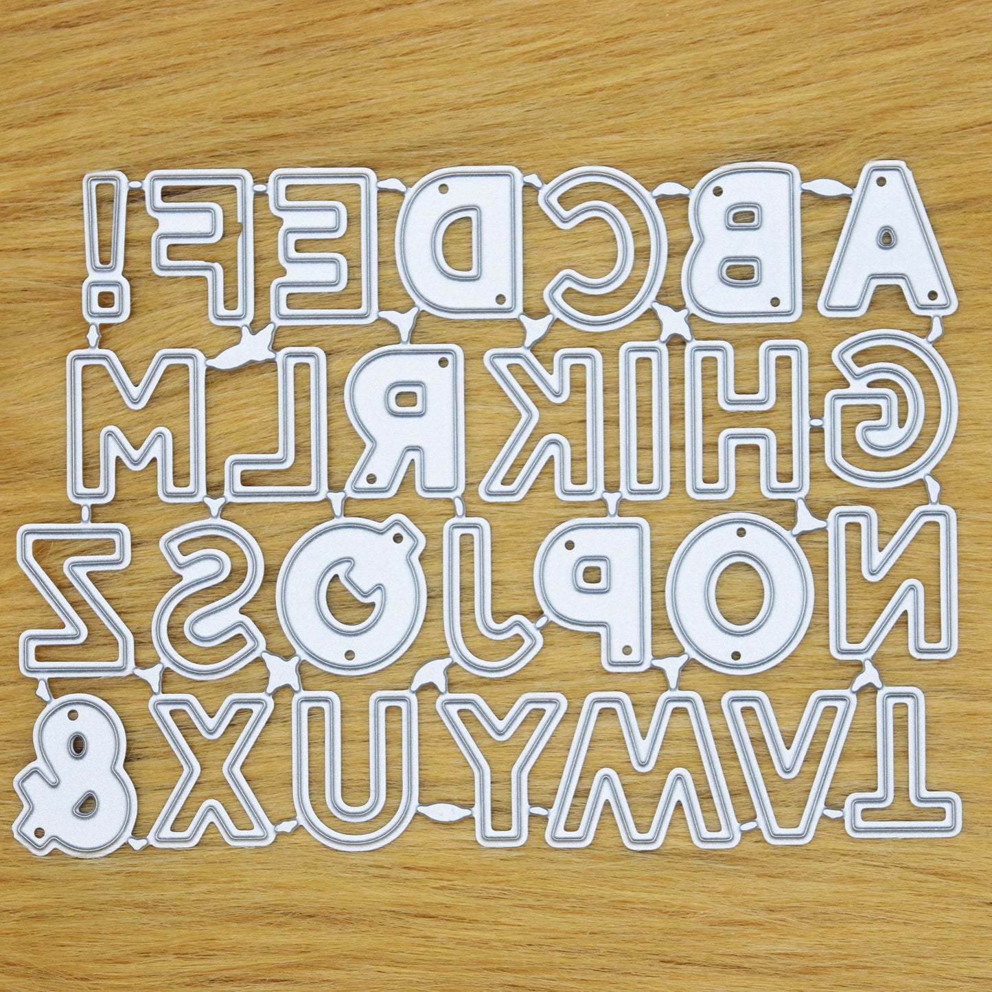 Alphabet metal cutting dies set for card making and papercraft lettering