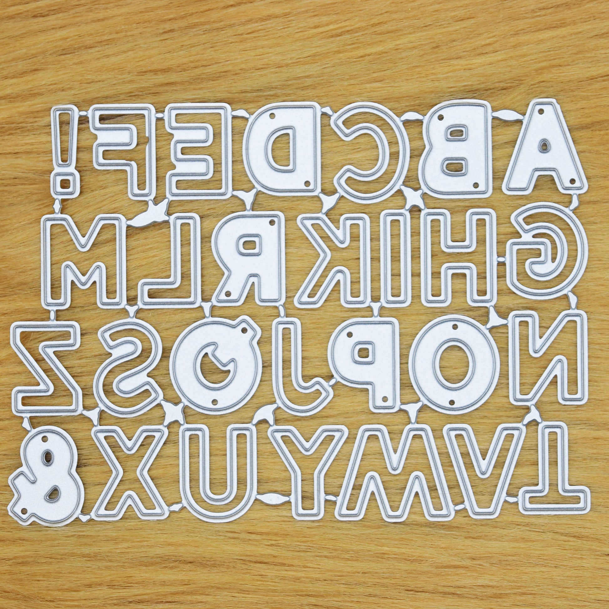 Alphabet metal cutting dies set for card making and papercraft lettering