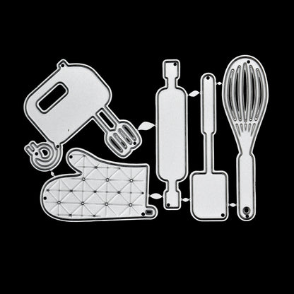 Baking and cooking utensils metal cutting dies set with five designs
