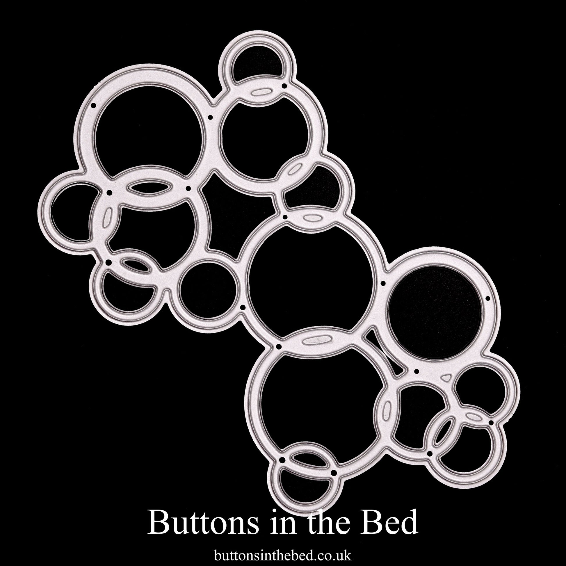 Bubble background metal cutting die for card making and papercraft scene building