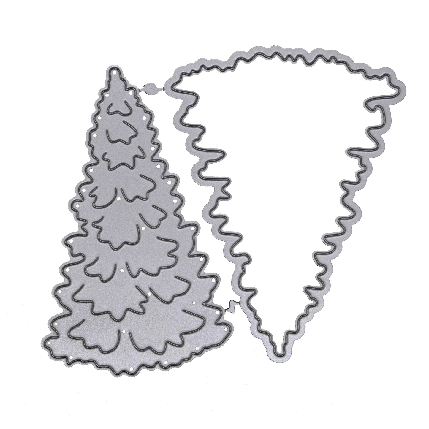 Christmas layering tree metal cutting die set for dimensional festive crafts