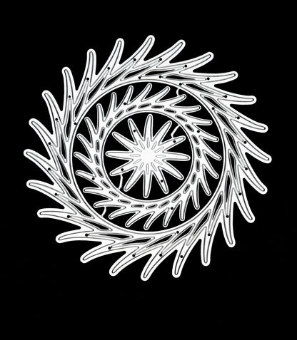 3 piece decorative circular swirl metal cutting dies set