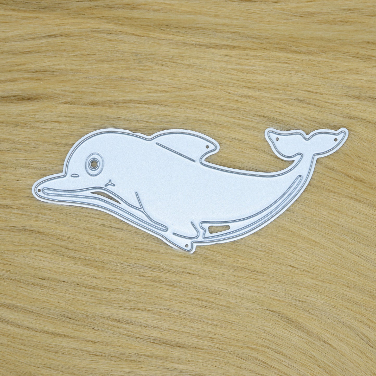 Dolphin craft metal cutting die for handmade cards scrapbooking and ocean themed papercrafts