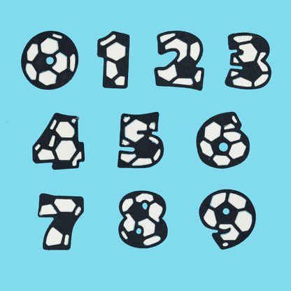 Football number metal cutting dies set 0 to 9 for card making