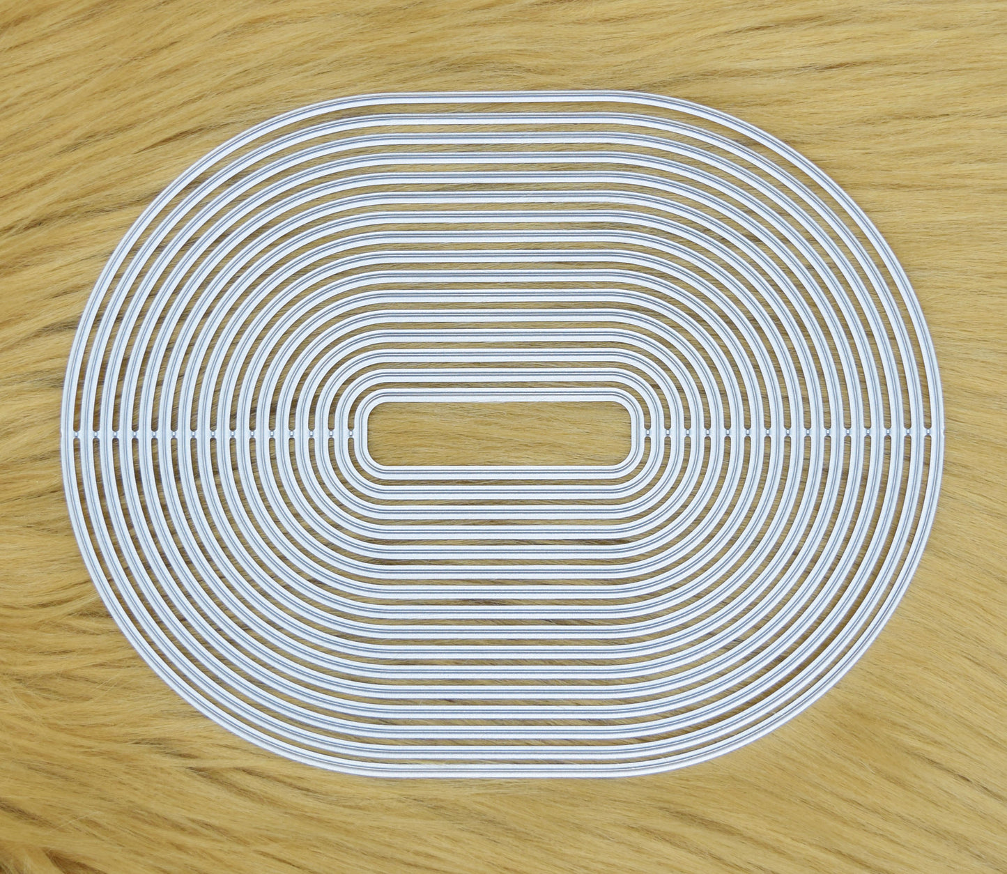 Large oval rectangle nesting metal cutting dies set for card making and layering