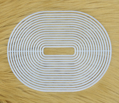 Large oval rectangle nesting metal cutting dies set for card making and layering