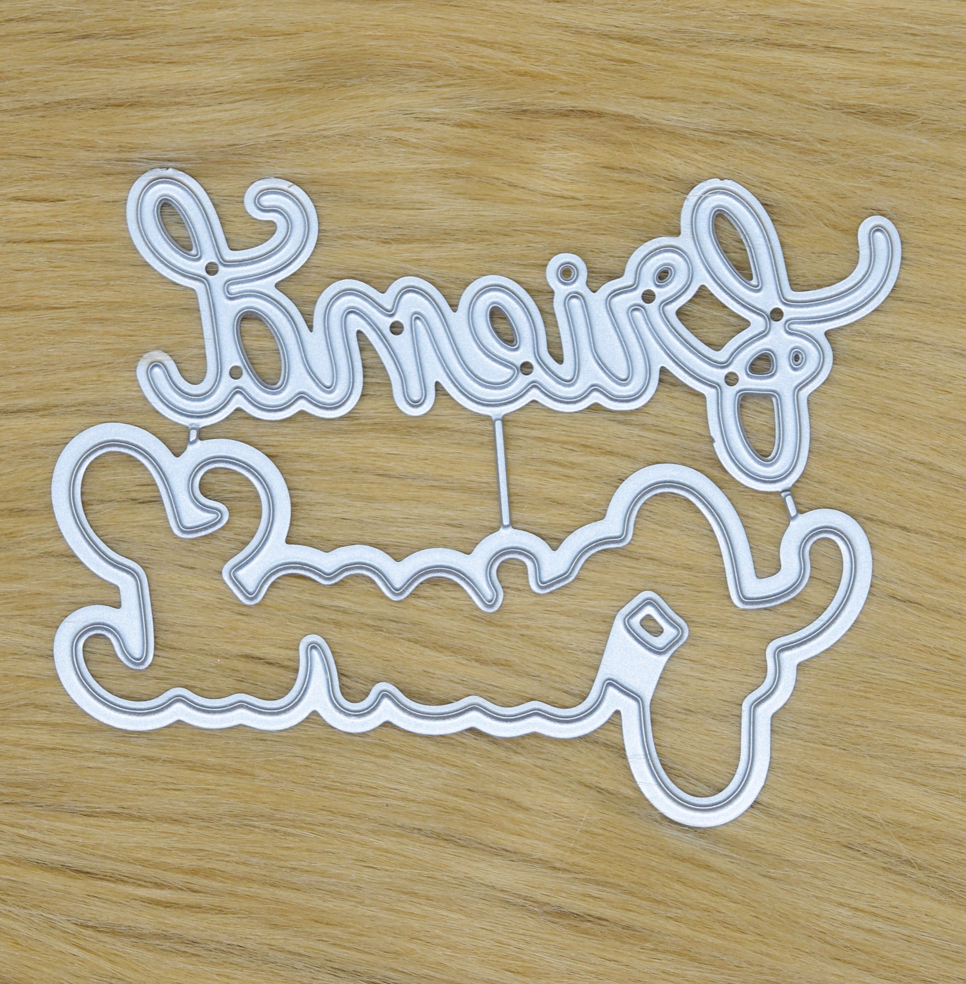 Layered Friend sentiment metal cutting die for handmade cards and scrapbook crafts