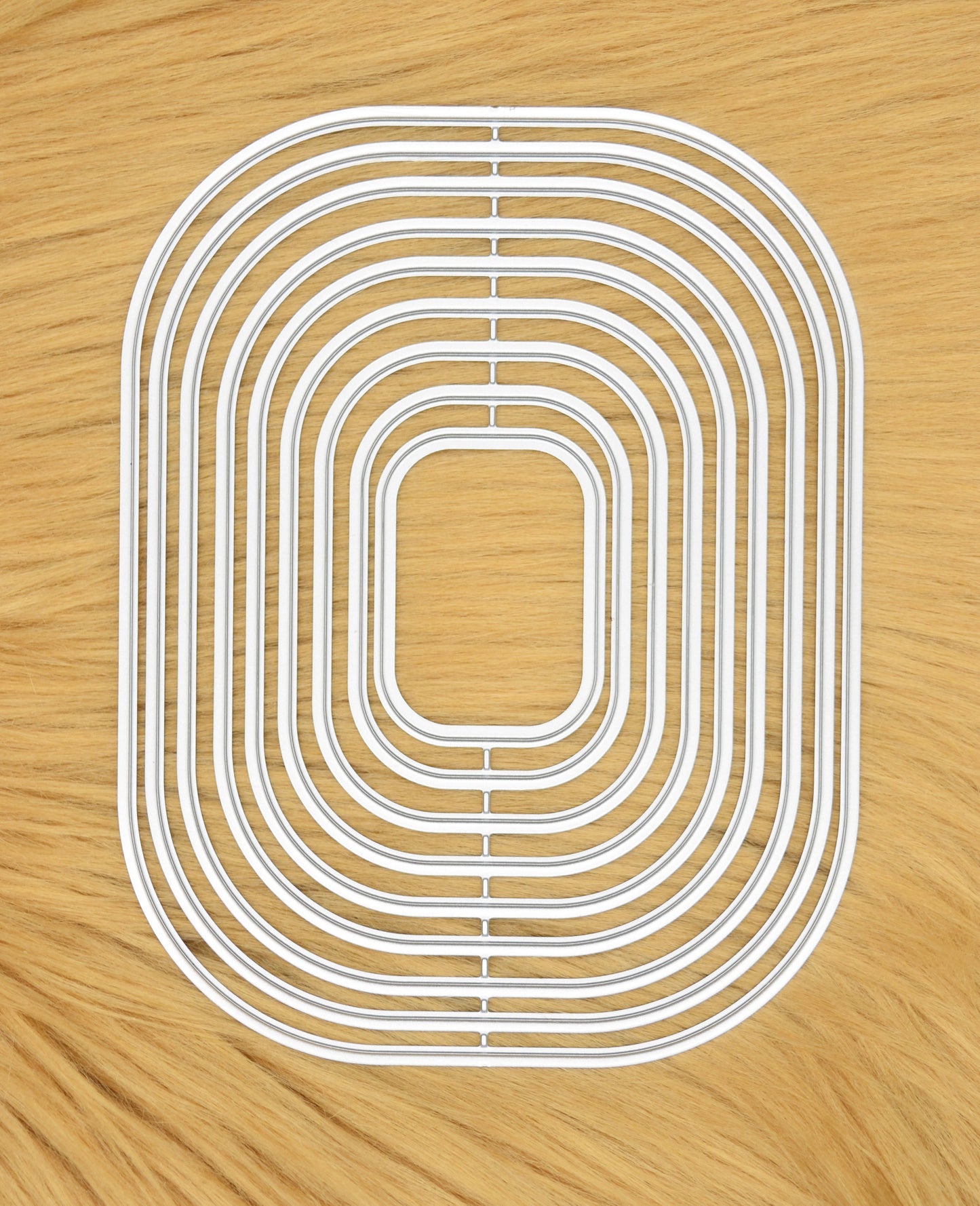 9 piece rounded corner rectangle nesting metal cutting dies set for card making and papercrafts