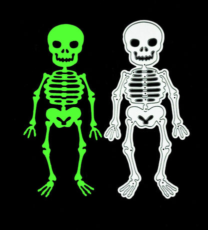 Halloween Skeleton Metal Cutting Die – Spooky Character for Card Making