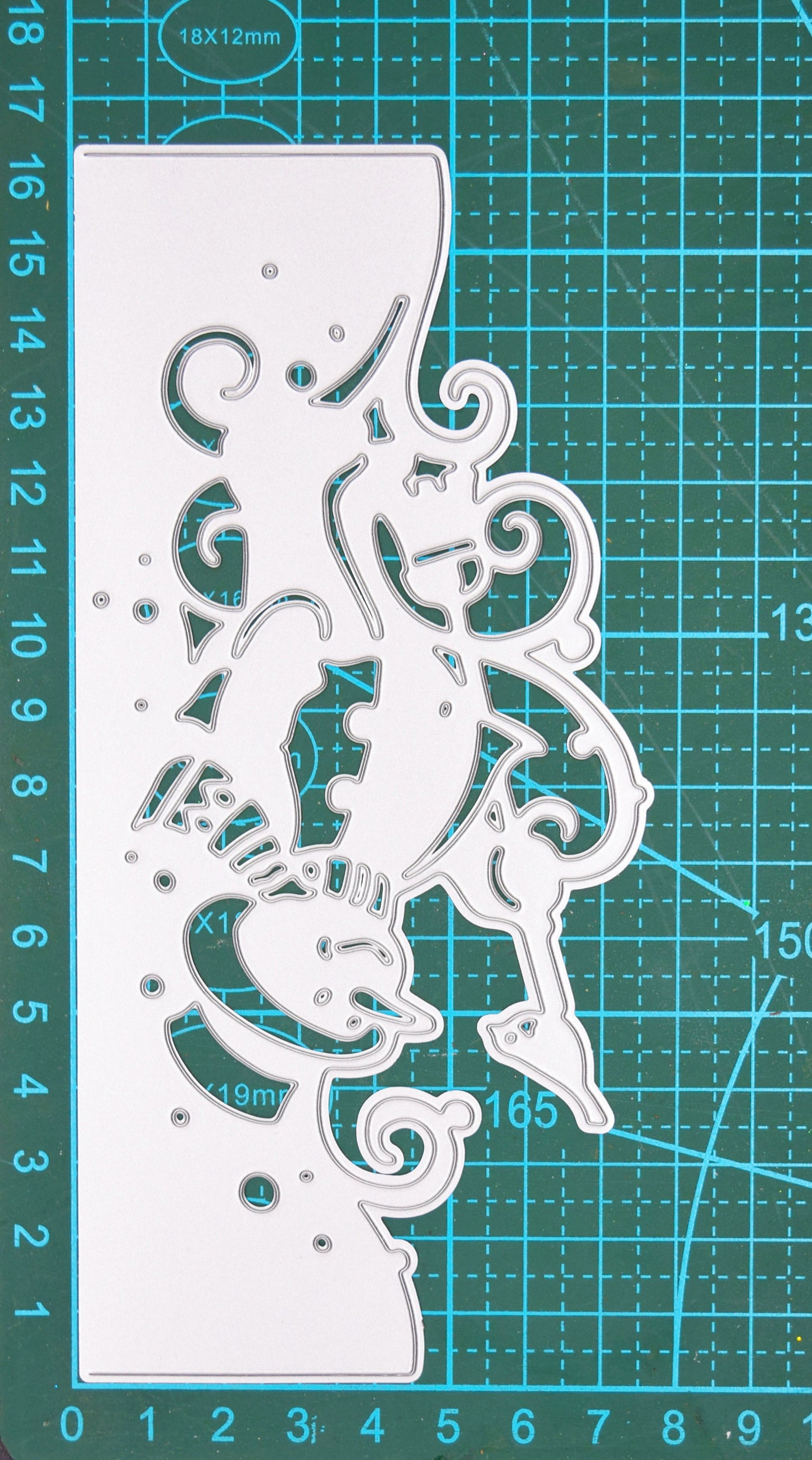 Snowman Border Metal Cutting Die – Christmas Card Making Craft Die
