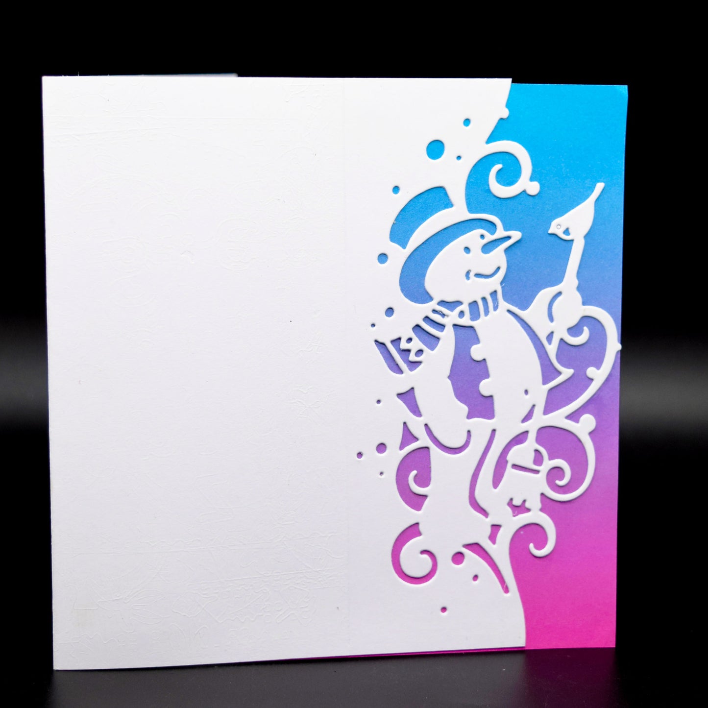 Snowman Border Metal Cutting Die – Christmas Card Making Craft Die