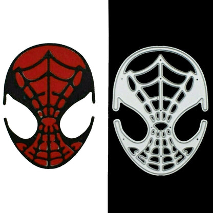 Superhero Web Mask Metal Cutting Die – Comic Style Face Design